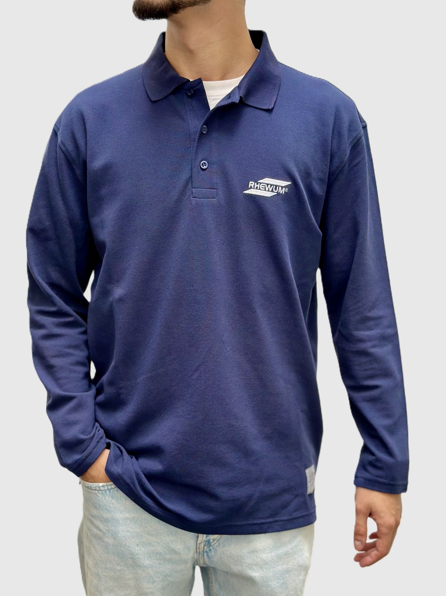 Longsleeve Polo Blue