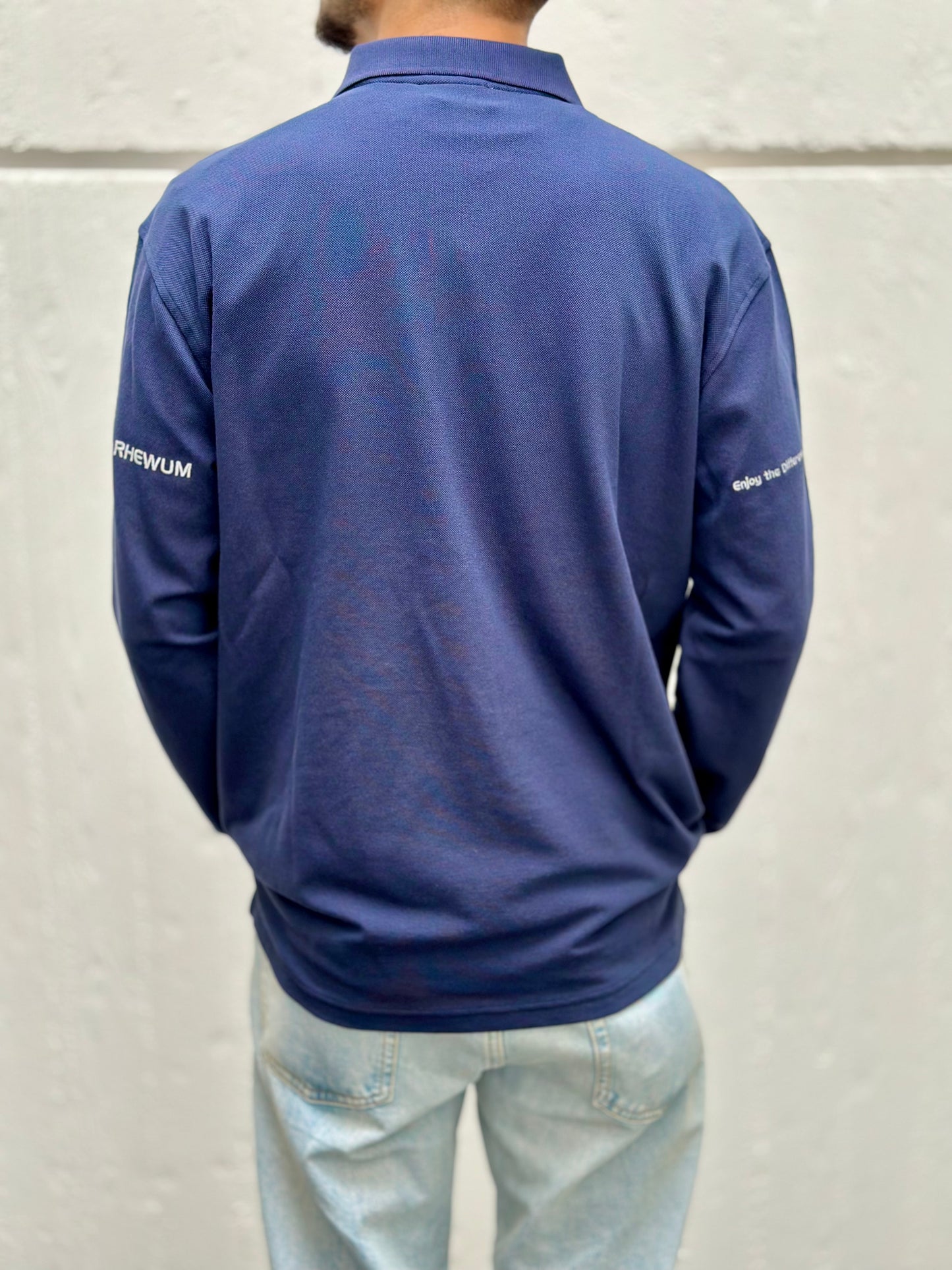 Longsleeve Polo Blue