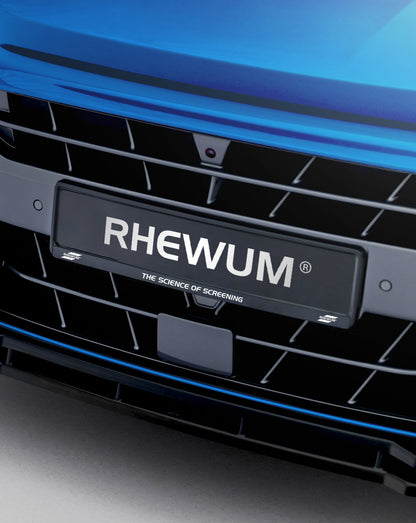RHEWUM Kennzeichenhalter mit "THE SCIENCE OF SCREENING"