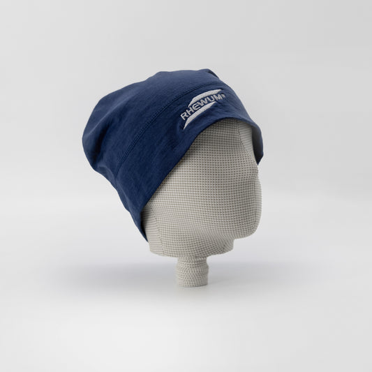 Merino wool hat dark blue